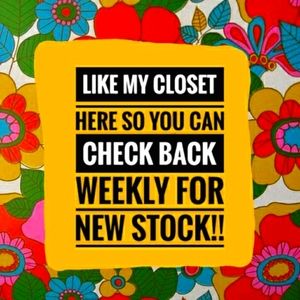 ❤MARK MY CLOSET, LIKE THIS POST!!❤